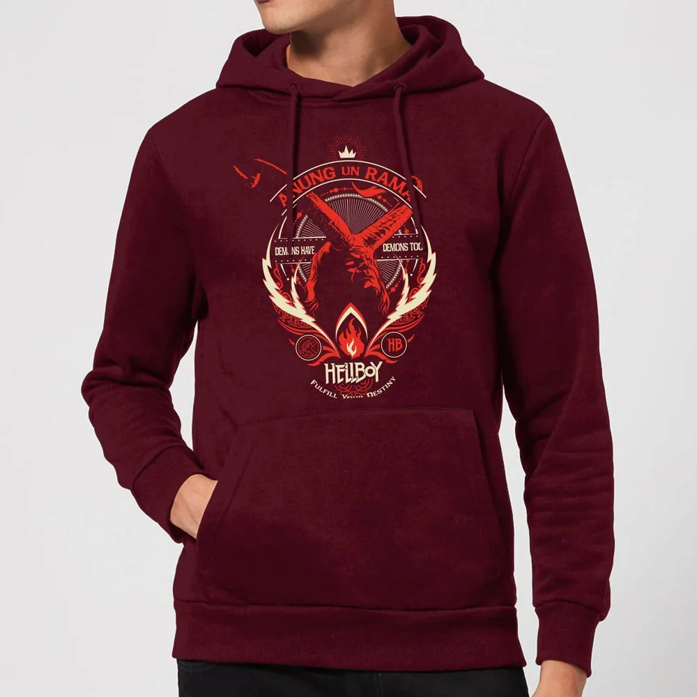Hellboy Anung Un Rama Hoodie - Burgundy - XL Bild 1