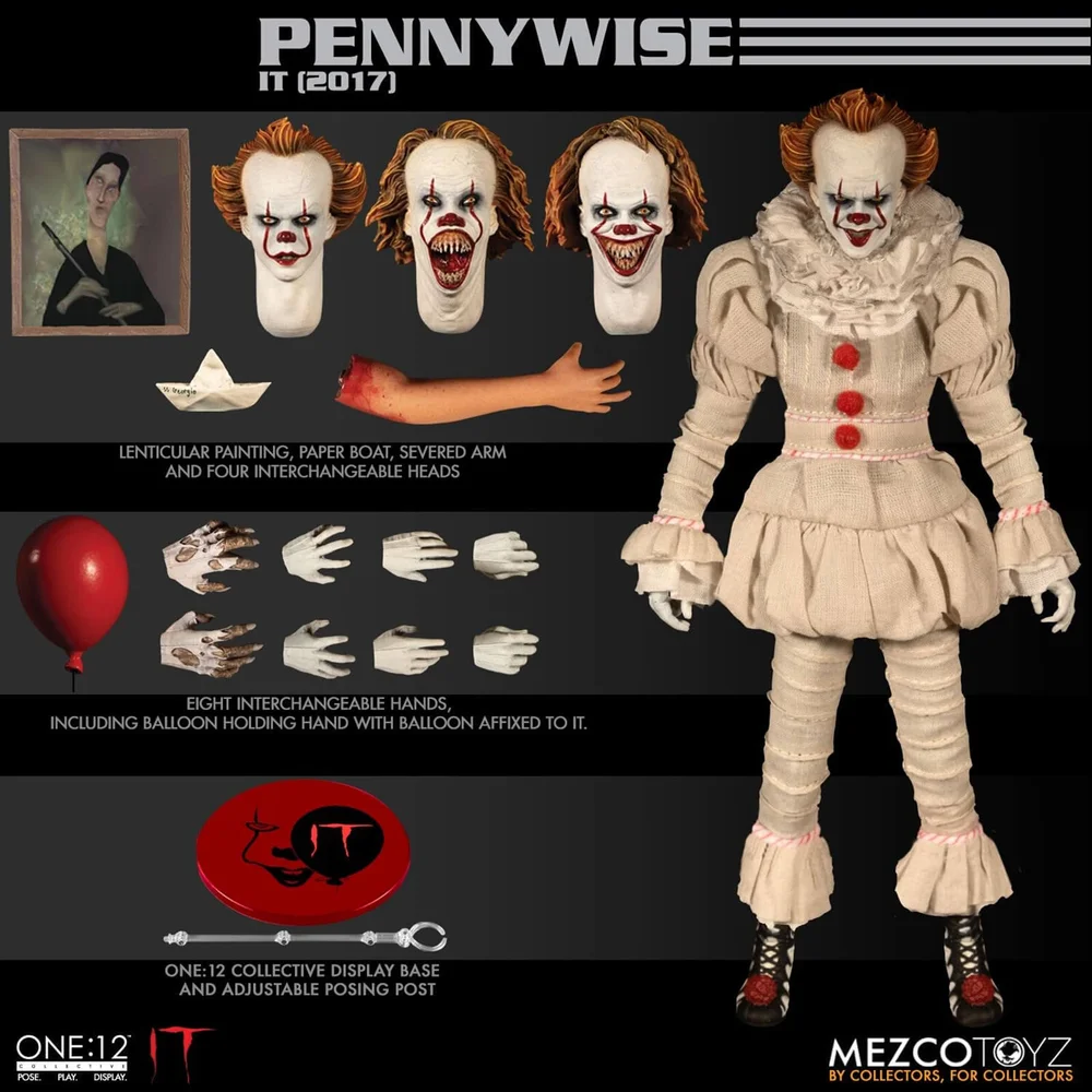 Mezco One:12 Collective ES (2017): Pennywise Actionfigur Bild 1