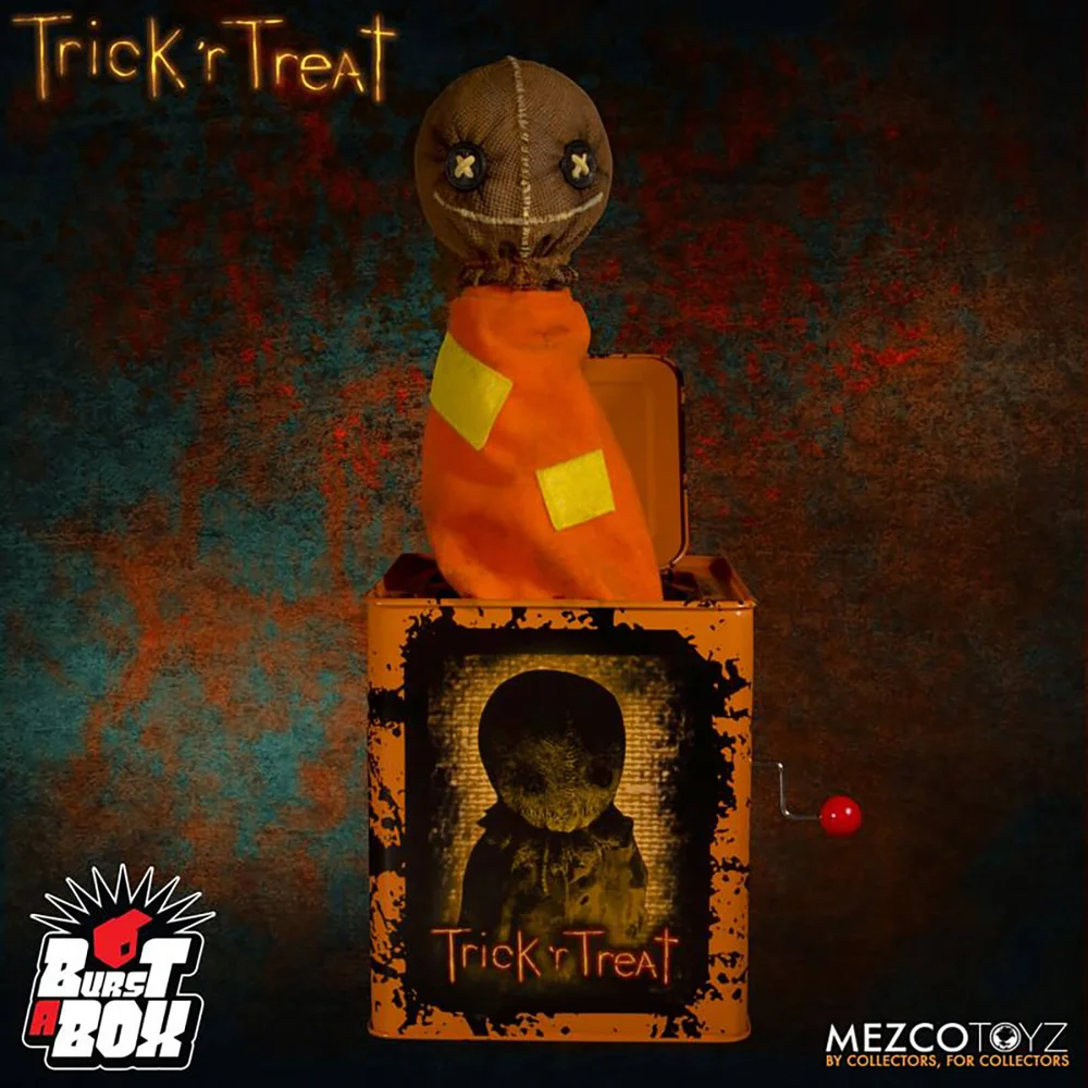 Mezco Trick 'r Treat Sam Burst-a-Box Bild 1