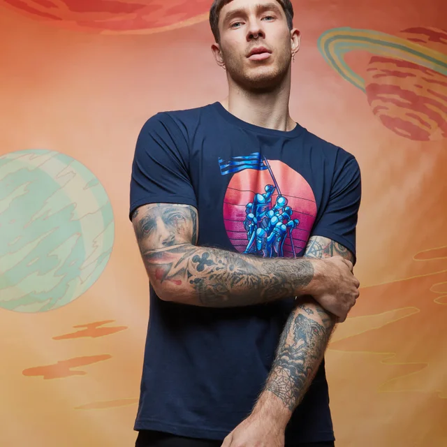 Rick and Morty Hamster Butts T-Shirt - Navy Blau