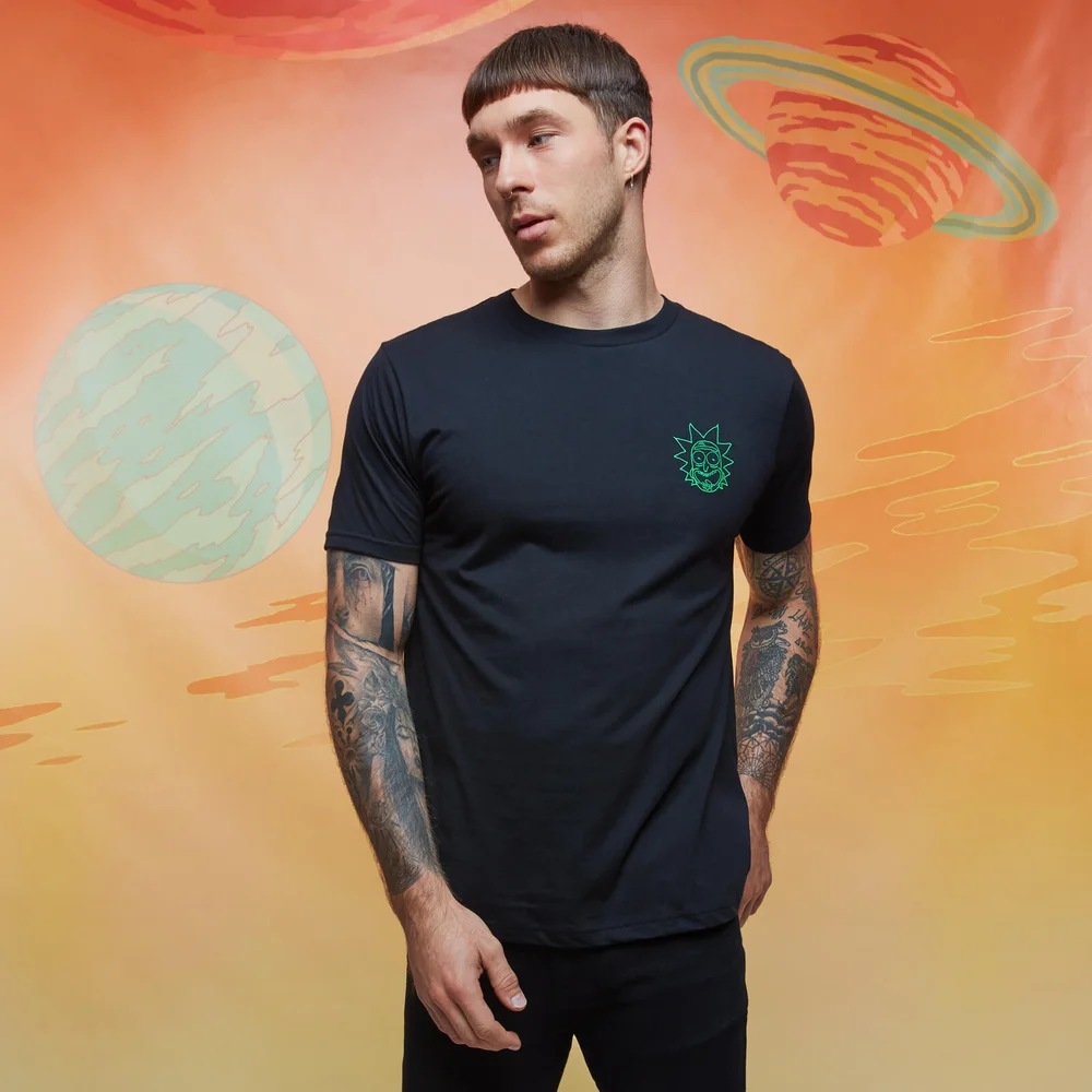 Rick and Morty EmbroideRot Rick T-Shirt - Schwarz - S Bild 1