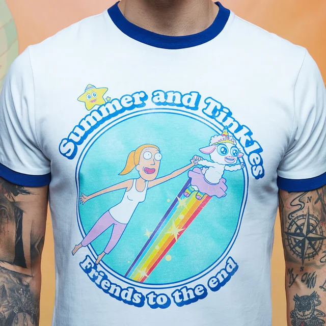 Rick and Morty Summer & Tinkles Ringer - Weiß / Blau