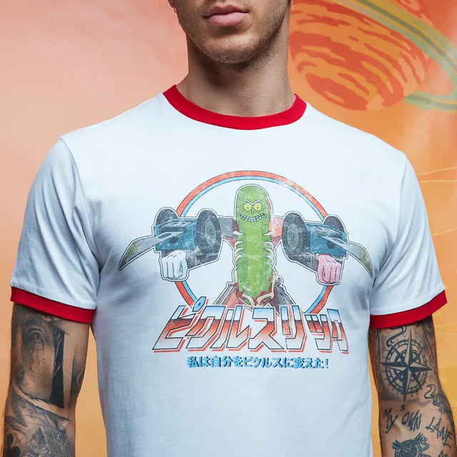 Rick and Morty Pickle Rick Ringer - Weiß / Rot