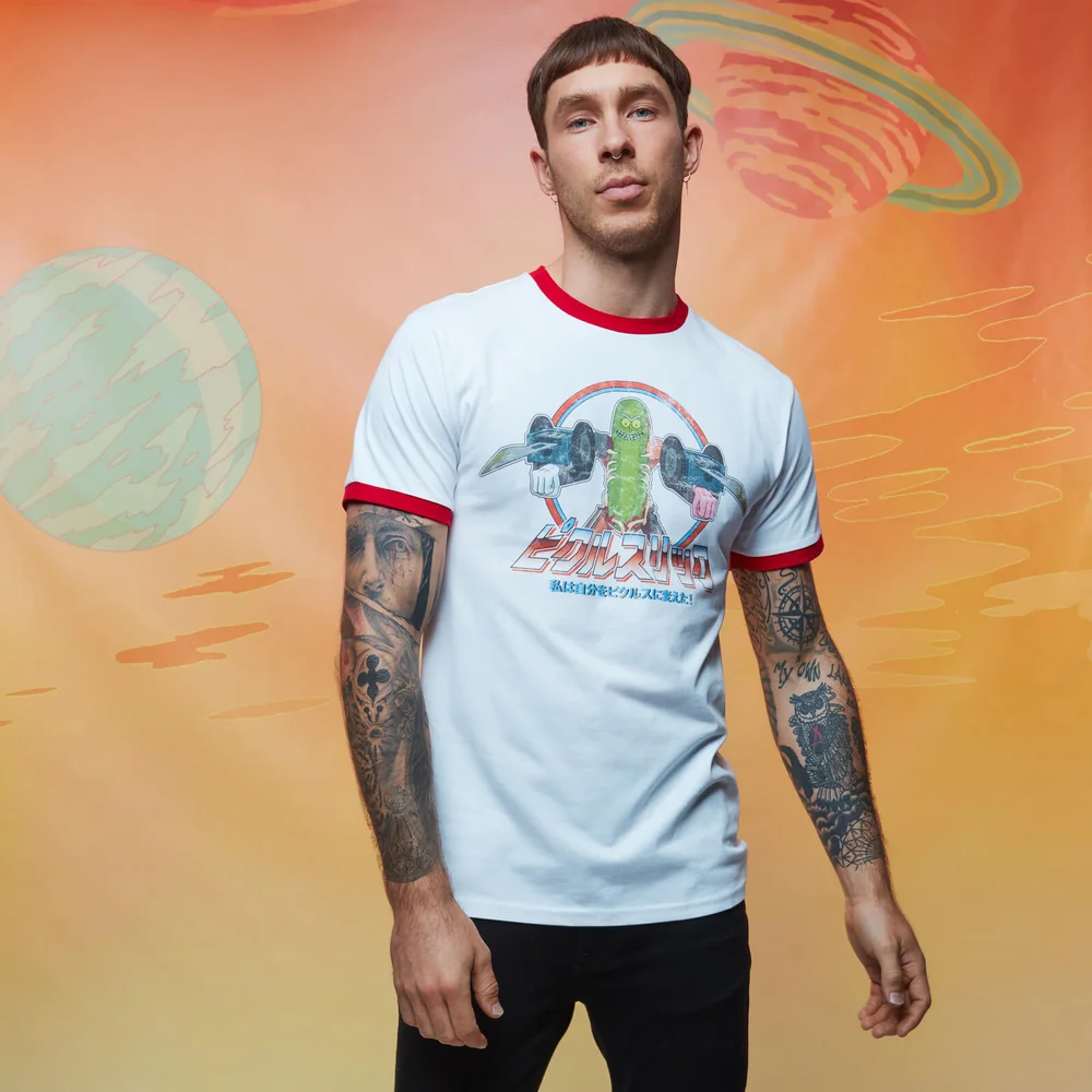 Rick and Morty Pickle Rick Ringer - Weiß / Rot - S Bild 1