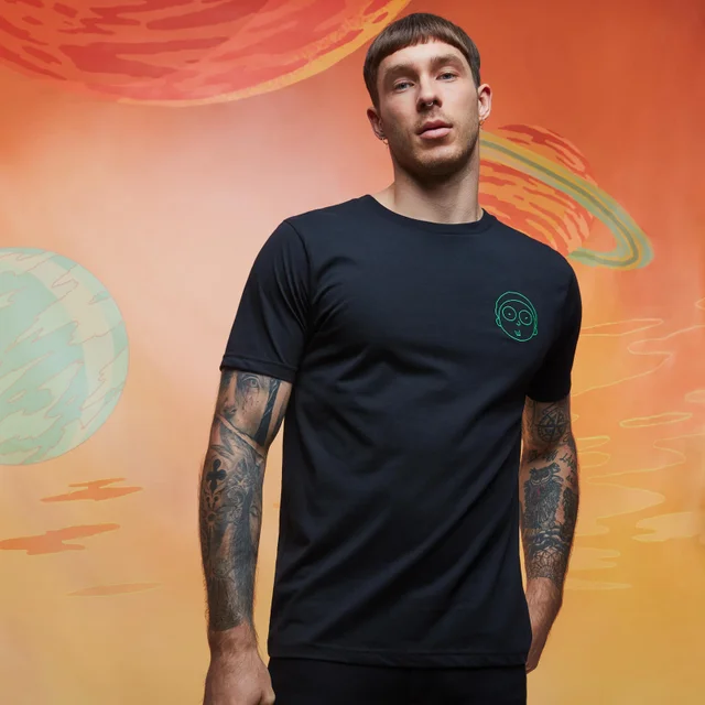 Rick and Morty EmbroideRot Morty T-Shirt - Schwarz