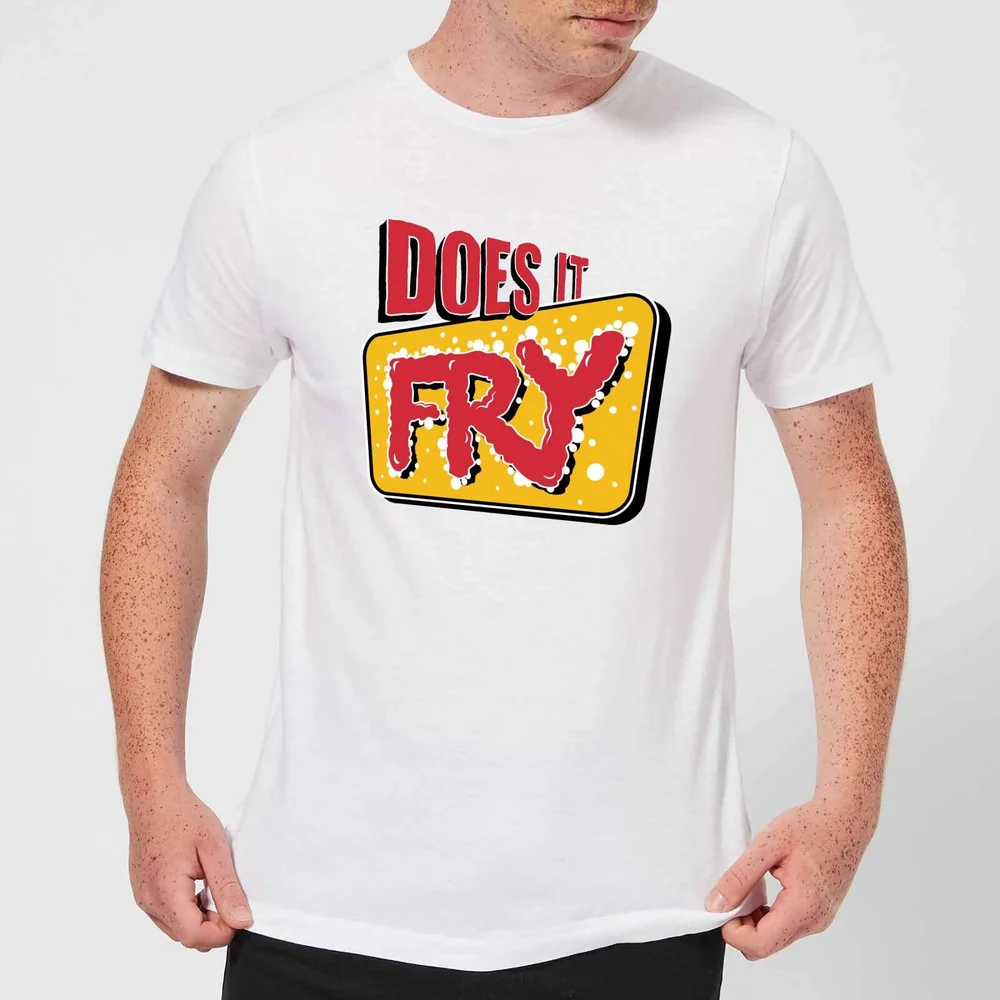 Does It Fry Logo Men's T-Shirt - White - 5XL Bild 1