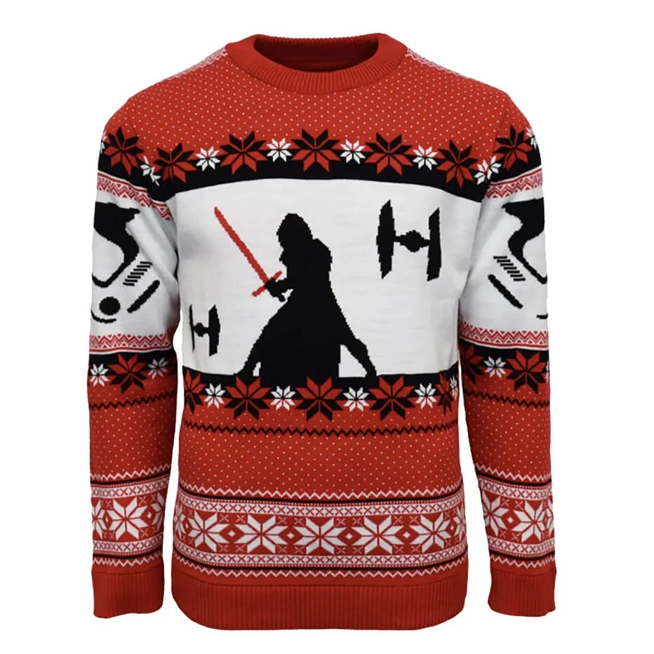 Star Wars Kylo Ren Knitted Christmas Jumper - S Bild 1