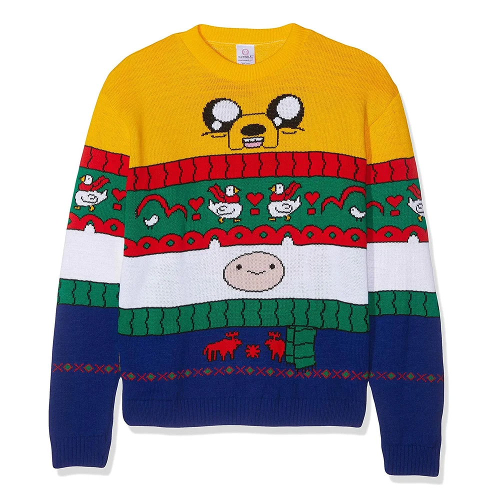 Adventure Time Finn & Jake Kintted Christmas Jumper - XXL Bild 1