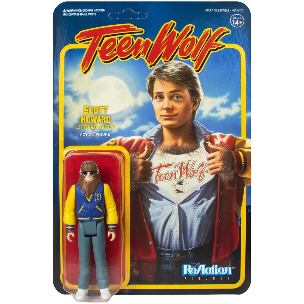 Super7 Teen Wolf ReAction-Figur - Scott Howard (Letterman-Jacke) Bild 1