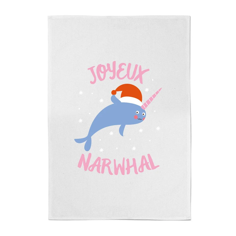 Joyeux Narwhal Cotton Tea Towel Bild 1