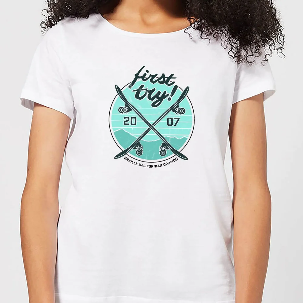 Braille Skateboarding Limited Edition First Try Women's T-Shirt - White - S Bild 1
