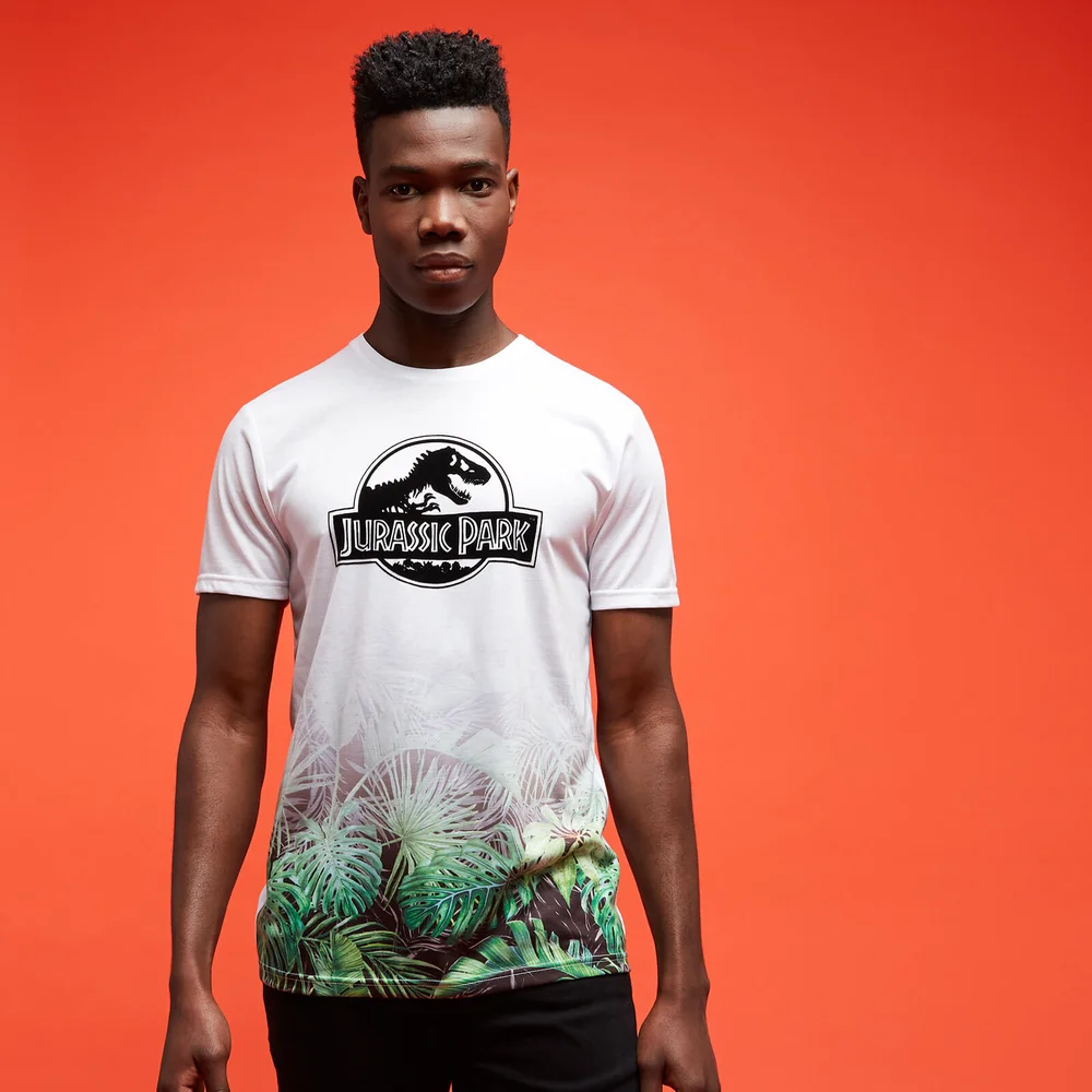 Jurassic park Primal Floral Fade Sublimation T-Shirt - Weiß - XS - Weiß Bild 1