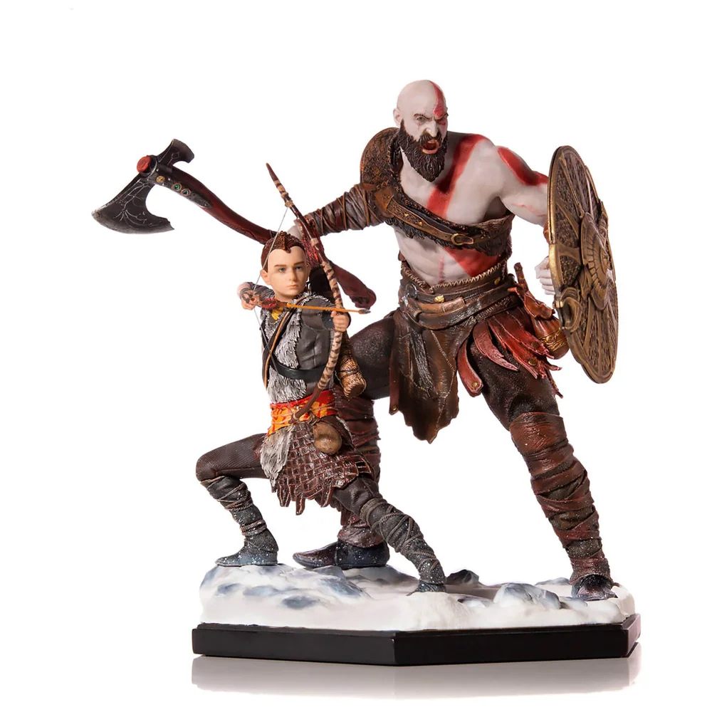 Iron Studios God of War Deluxe Art Scale Statue 1/10 Kratos & Atreus 20 cm Bild 1