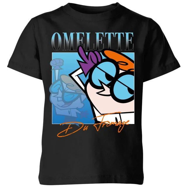 Cartoon Network Spin-Off Dexter's Laboratory 90s Photoshoot Kinder T-Shirt - Schwarz