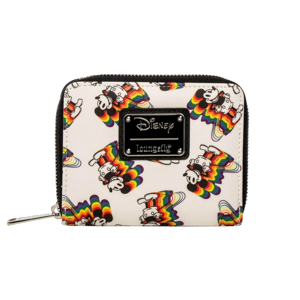 Loungefly Disney Mickey Mouse Rainbows Mini Zip-Around Wallet Bild 1