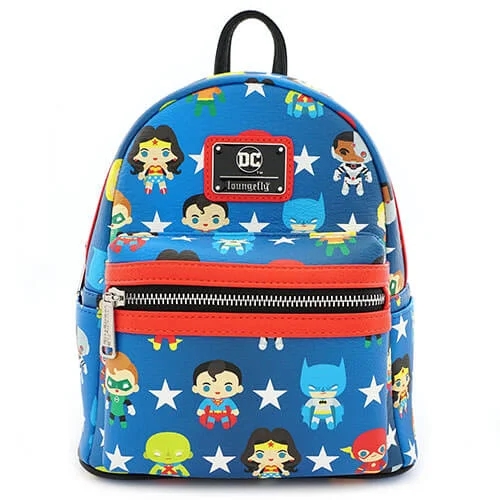 Loungefly DC Comics Justice League Chibi Characters Backpack Bild 1
