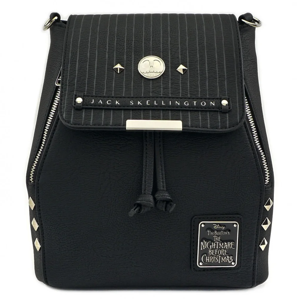 Loungefly Disney The Nightmare Before Christmas wendbarer Kunstleder-Mini-Rucksack Bild 1