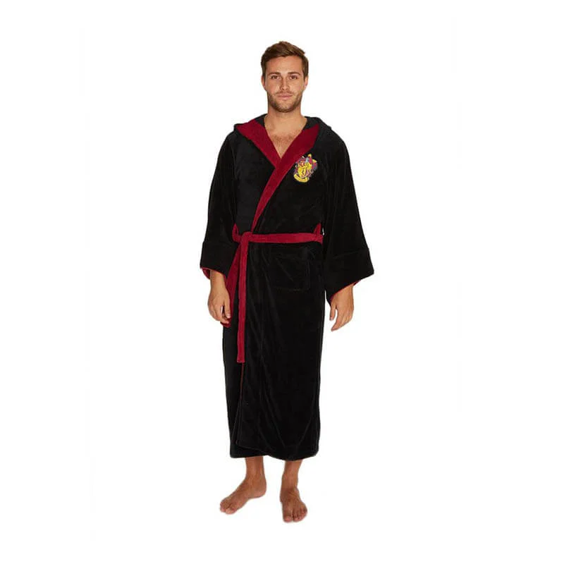 Harry Potter Gryffindor Fleece-Bademantel mit überdimensionaler Kapuze und Ärmeln Bild 1