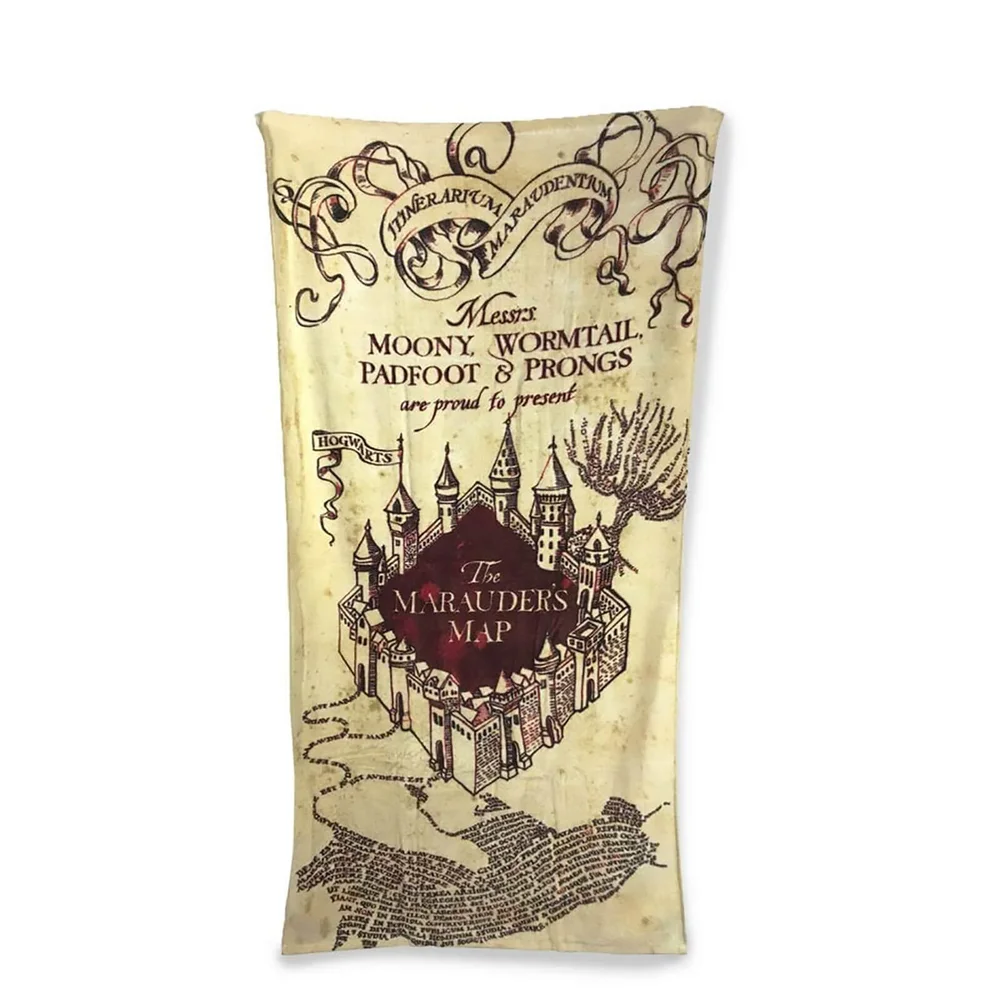 Harry Potter Marauder's Map Towel 75cm x 150cm Bild 1