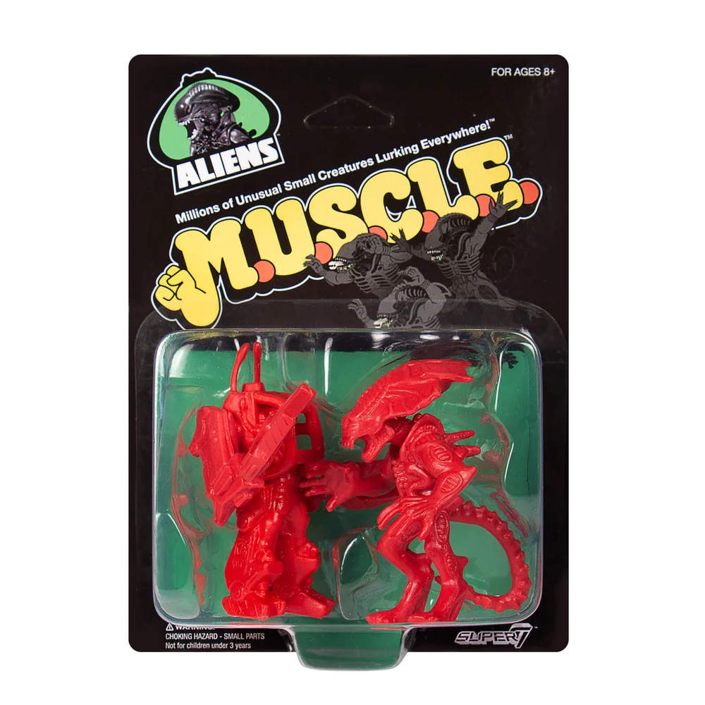 Super7 Alien Ripley und Alien Queen Red M.U.S.C.L.E. Figuren - Zavvi Exclusive (2er-Pack) Bild 1