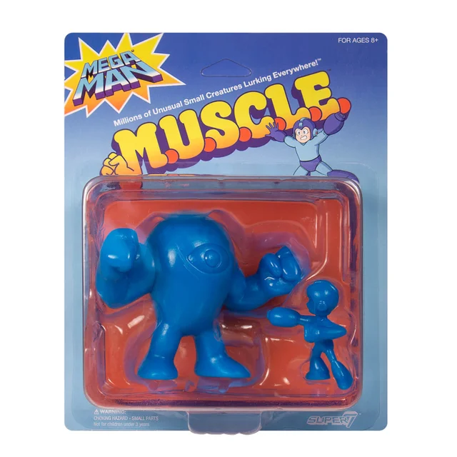 Super7 Mega Man Devil und Mega Man Blue M.U.S.C.L.E. Figuren - Zavvi Exclusive (2er-Pack)
