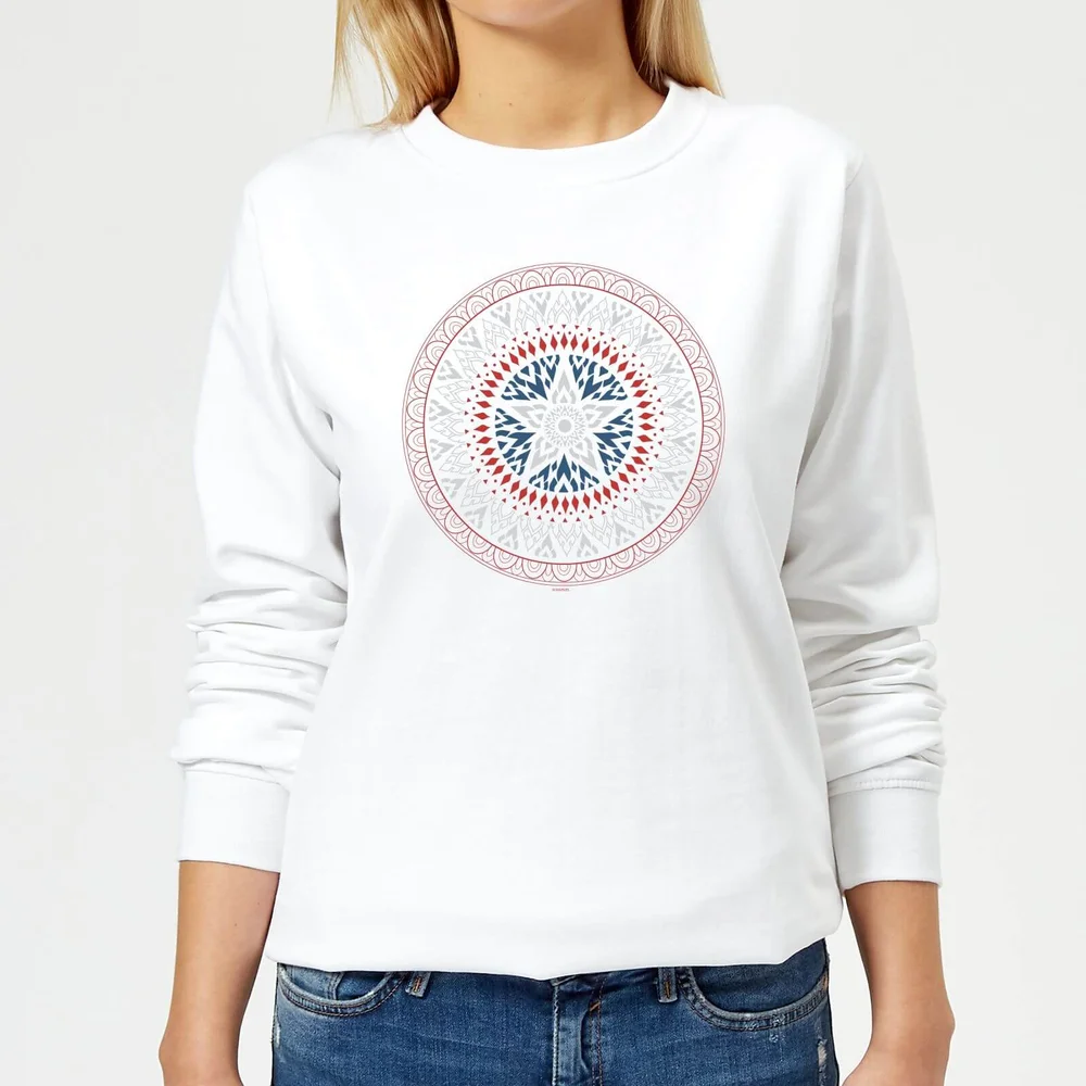 Marvel Captain America Oriental Shield Women's Sweatshirt - White - XS Bild 1
