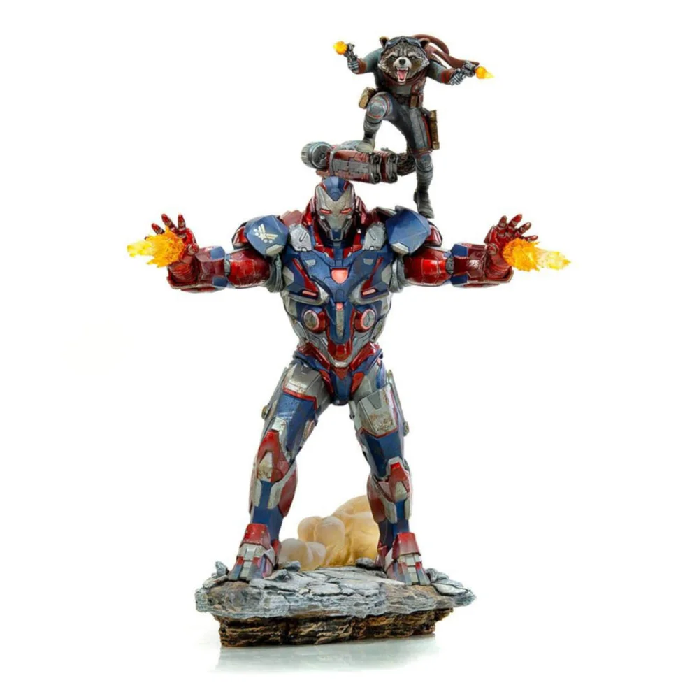 Iron Studios Avengers: Endgame BDS Art Figur im Maßstab 1:10 Iron Patriot und Rakete 28 cm Bild 1