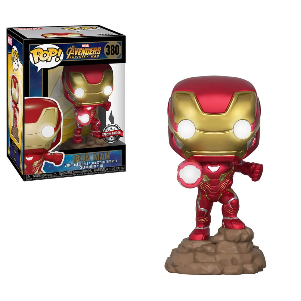 Marvel Avengers: Infinity War Iron Man EXC Pop! mit Licht Vinylfigur Bild 1