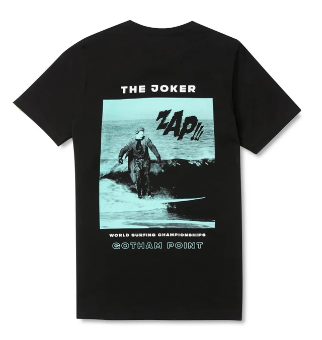 Batman Surf The Joker Crash T-Shirt - Schwarz