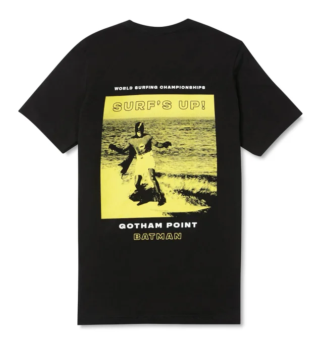 Batman Surf Pow! T-Shirt - Schwarz