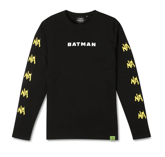 Batman Surf NA NA NA Surfs Up! Long Sleeved T-Shirt - Schwarz