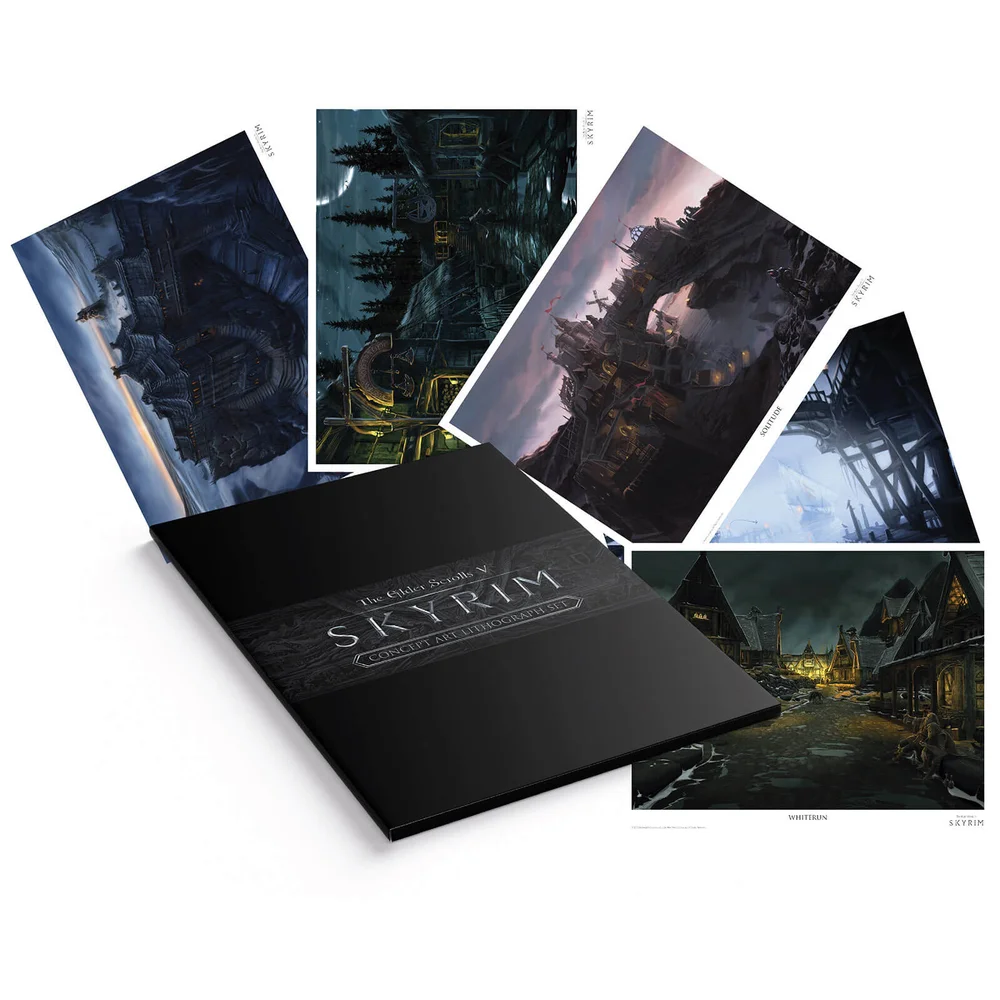 Elder Scrolls Lithographie - Set mit 5 Drucken Bild 1