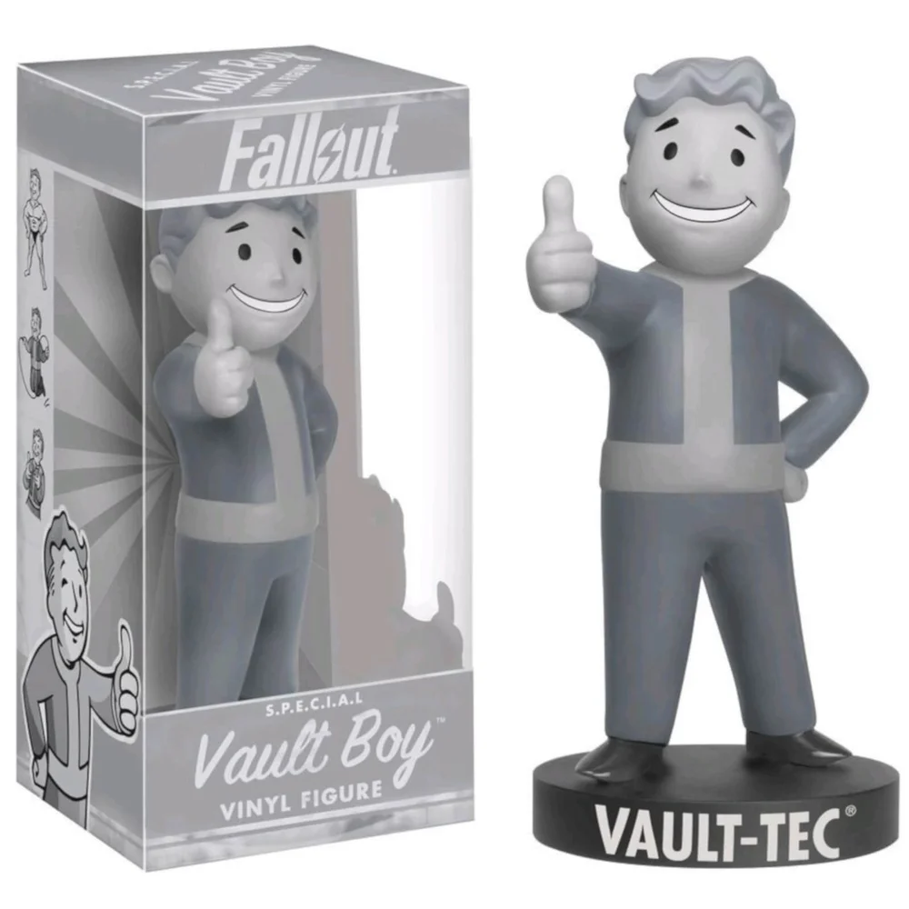 Funko Fallout Black and White Vault Boy Figure - US Exclusive 18cm Bild 1
