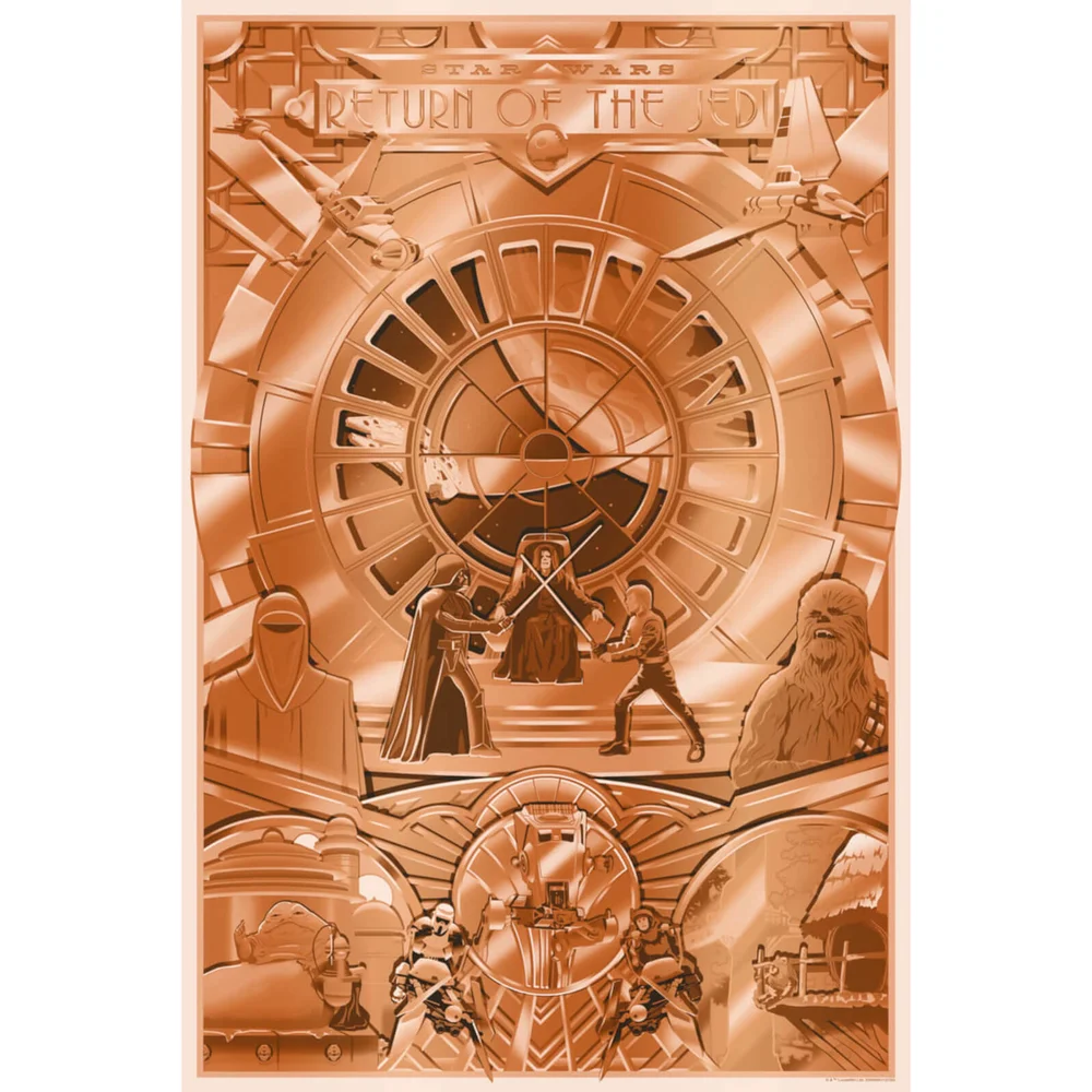 Star Wars: Return of the Jedi 'Shiny Return' Silkscreen Print by Steve Thomas Bild 1