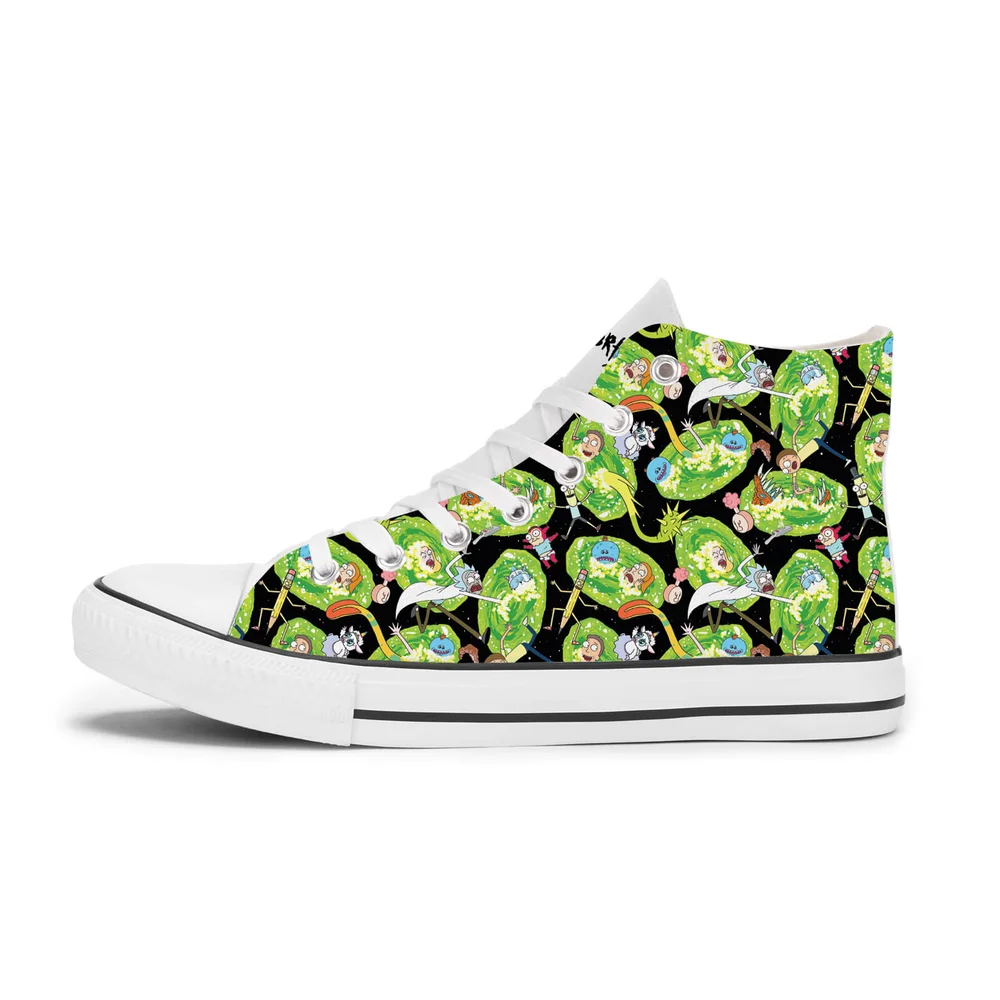 Rick and Morty Portal Sneaker - Weiß - UK 6.5 / EU 40 - Weiß Bild 1
