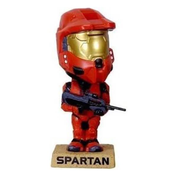 Funko Wacky Wobbler Halo 3 Spartan Soldier (Rot) SDCC 2008 Exklusiv Bild 1