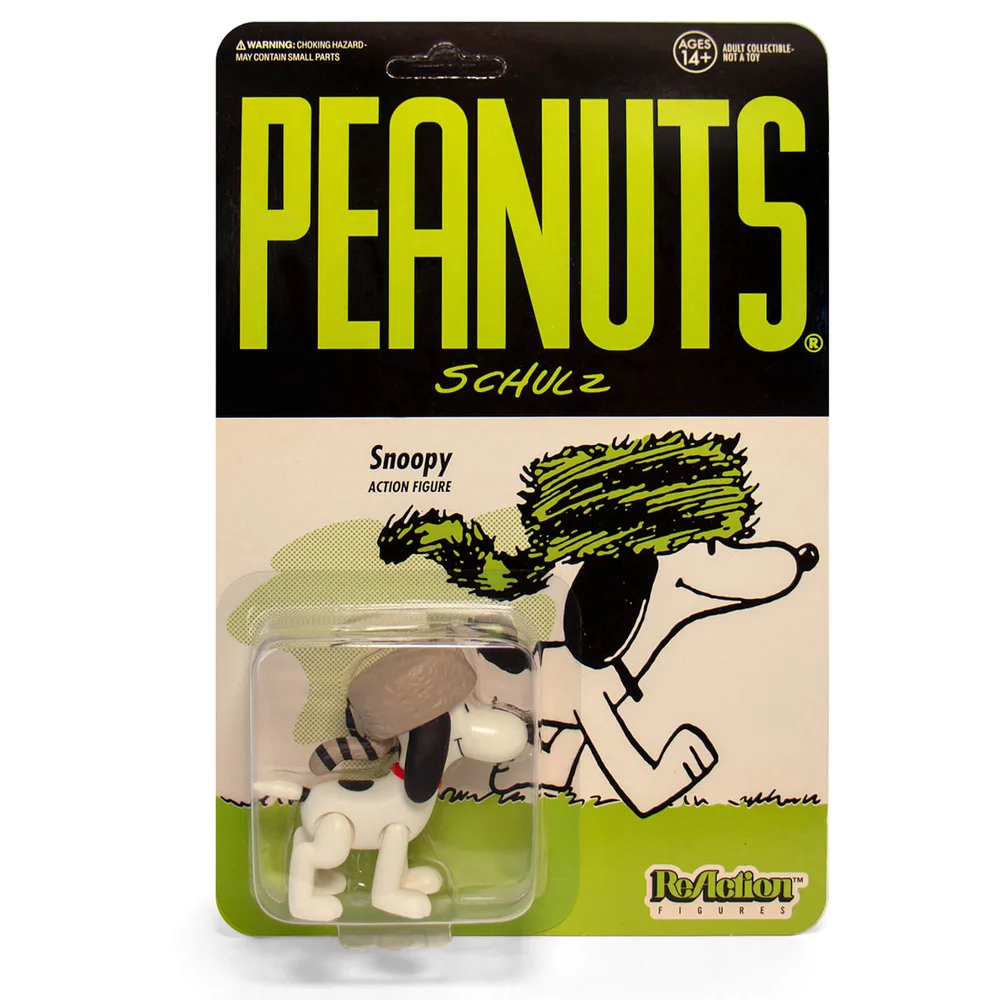 Super7 Peanuts Racoon Hat Snoopy ReAction-Figur Bild 1