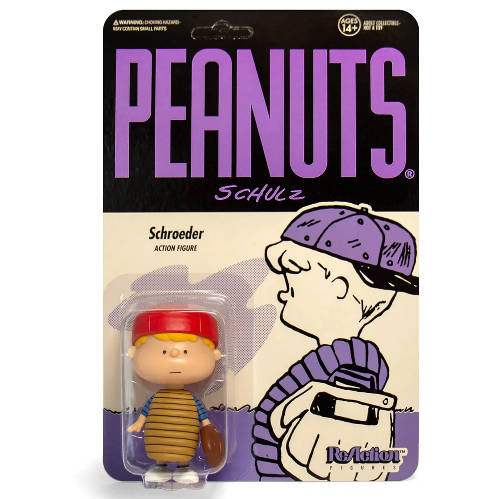 Super7 Peanuts Baseball Schroeder ReAction-Figur Bild 1