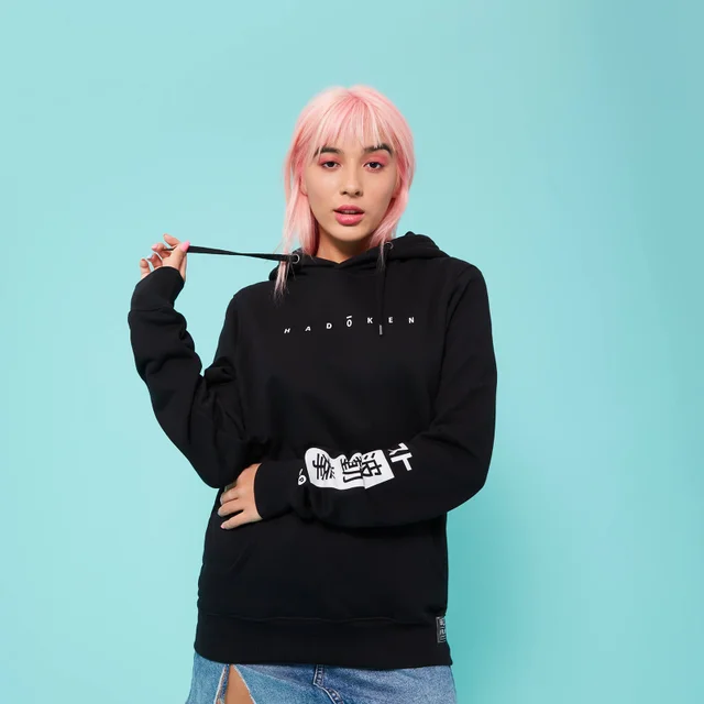 Street Fighter Arcade Hadoken Unisex Hoodie - Black