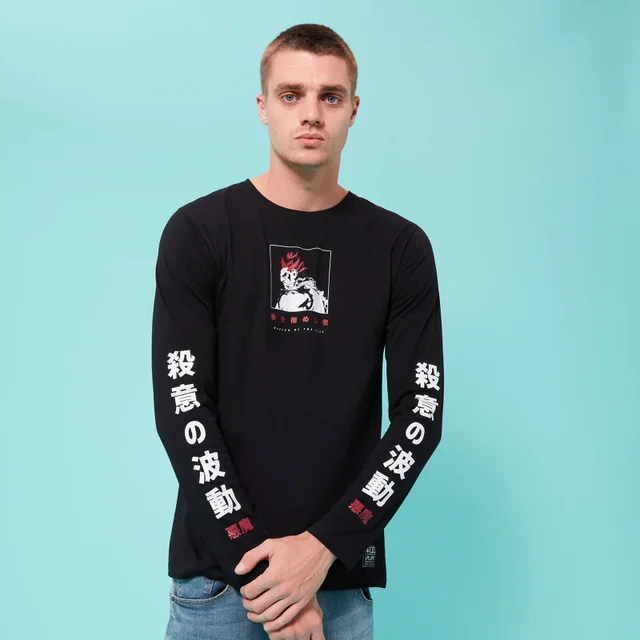 Street Fighter Arcade Akuma Langarm Unisex T-Shirt - Schwarz