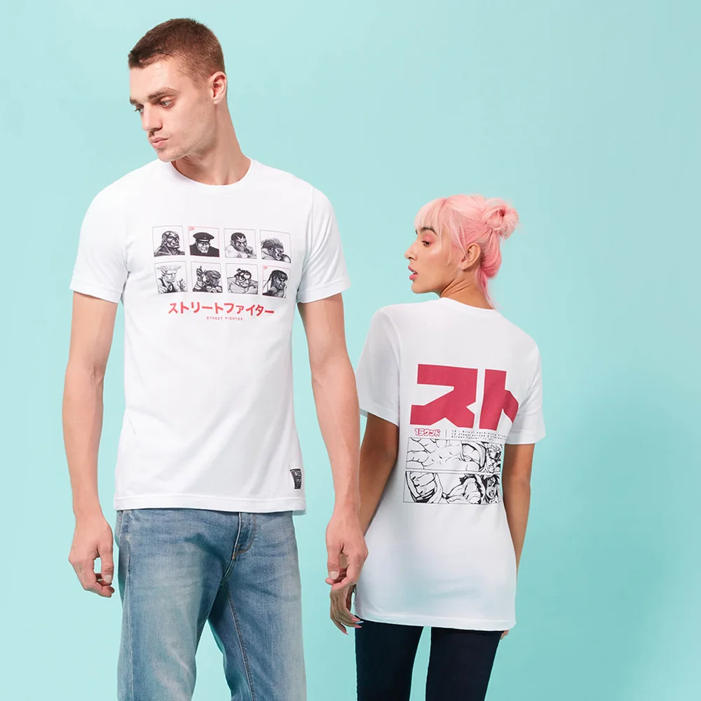 Street Fighter Arcade Vs. Unisex T-Shirt - Weiß - S - Weiß Bild 1
