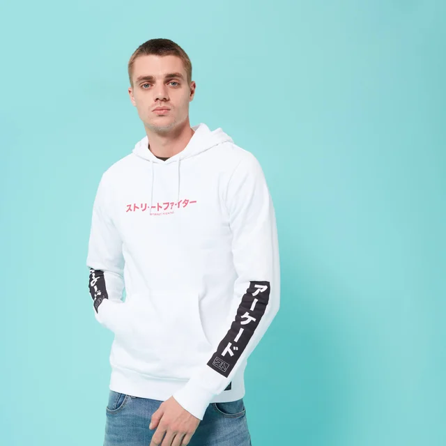 Street Fighter Arcade Line Up Unisex Hoodie - Weiß