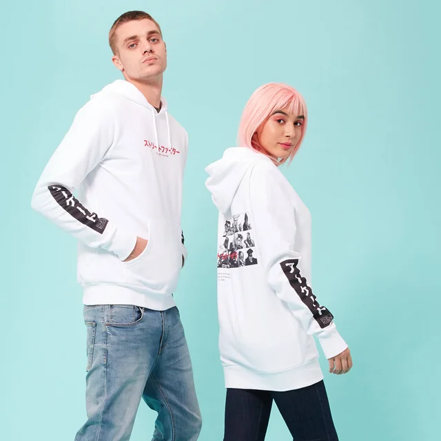 Street Fighter Arcade Line Up Unisex Hoodie - Weiß