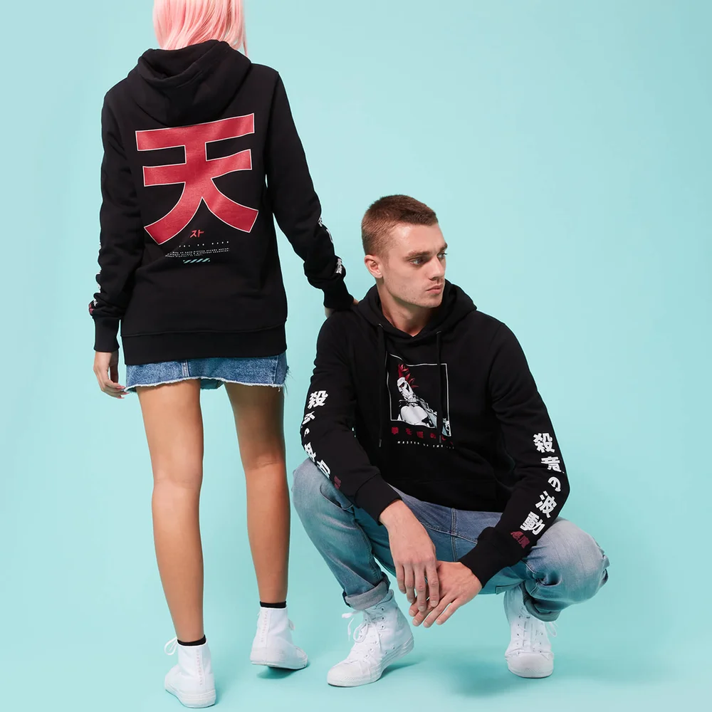 Street Fighter Arcade Akuma Unisex Hoodie - Black - M - Schwarz Bild 1