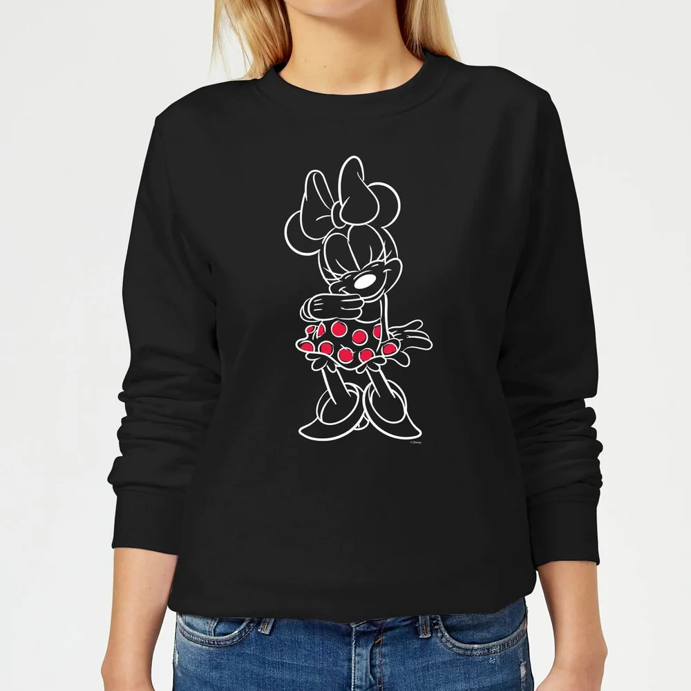 Disney Mini Mouse Line Art Women's Sweatshirt - Black - XS Bild 1