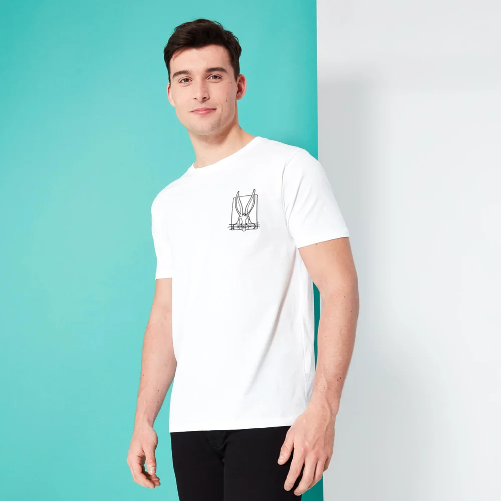 Looney Tunes Kaboom Collection Buggs Bunny Besticktes Herren T-Shirt - Weiß - S Bild 1