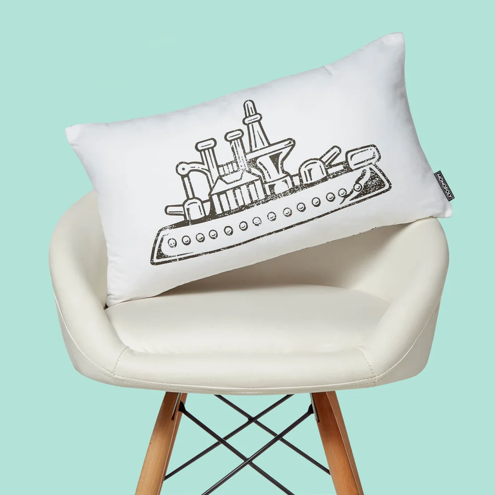 Monopoly Ship Rectangular Cushion - 30x50cm - Soft Touch Bild 1