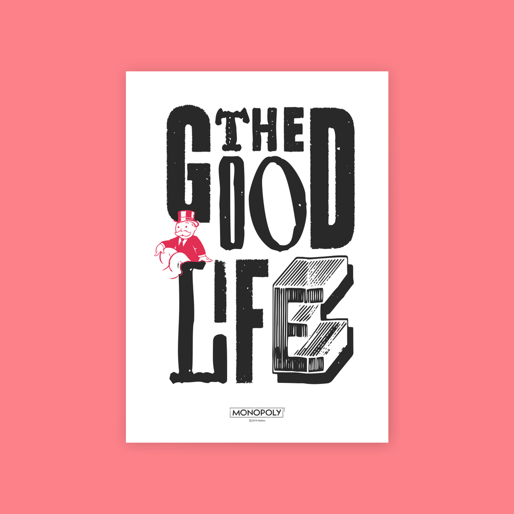 Monopoly The Good Life Art Print - A4 Bild 1