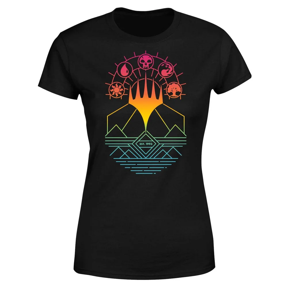 Magic The Gathering Colour Linework Design Women's T-Shirt - Black - S Bild 1