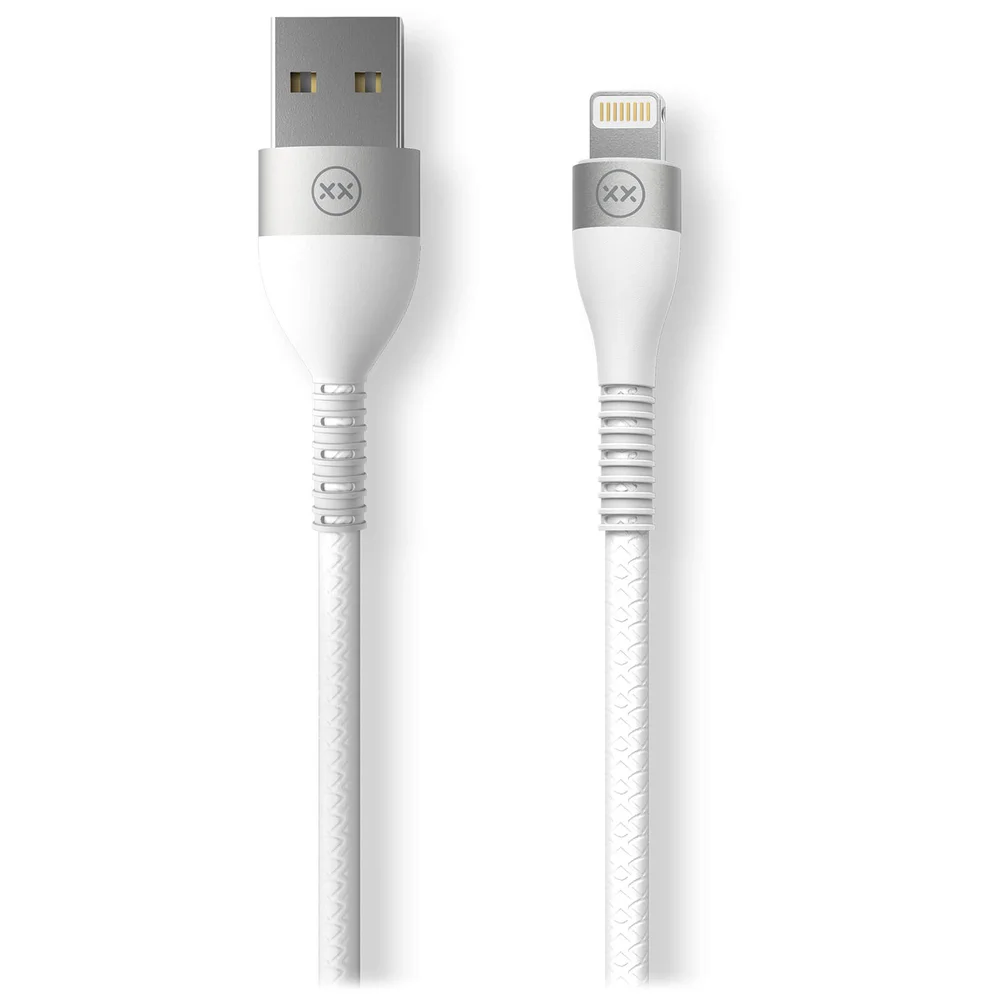 Mixx 1.2 Meter - USB A to Lightning - MFI Version - White Bild 1
